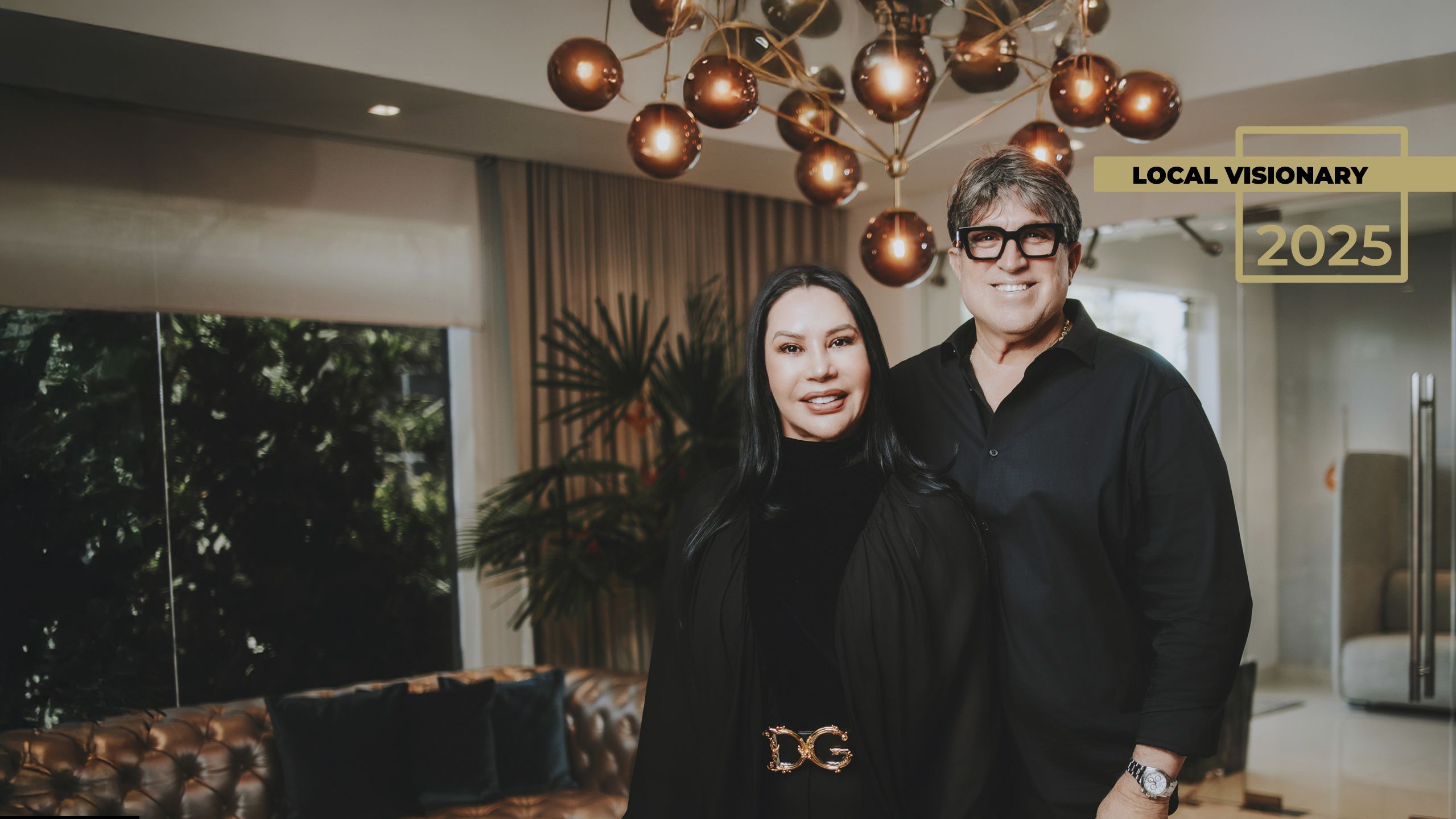 a person taking a picture with a camera on a foggy day